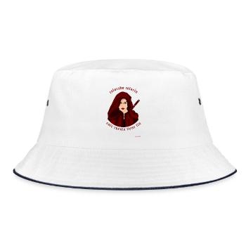 Töte Rotkäppchen - Bucket Hat - Weiß/Navy - Vorne
