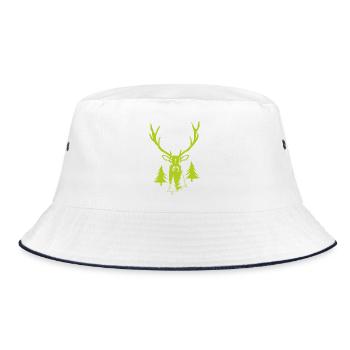 Noble Stag Forest - Cerf avec des bois - Bob - blanc/marine - Devant