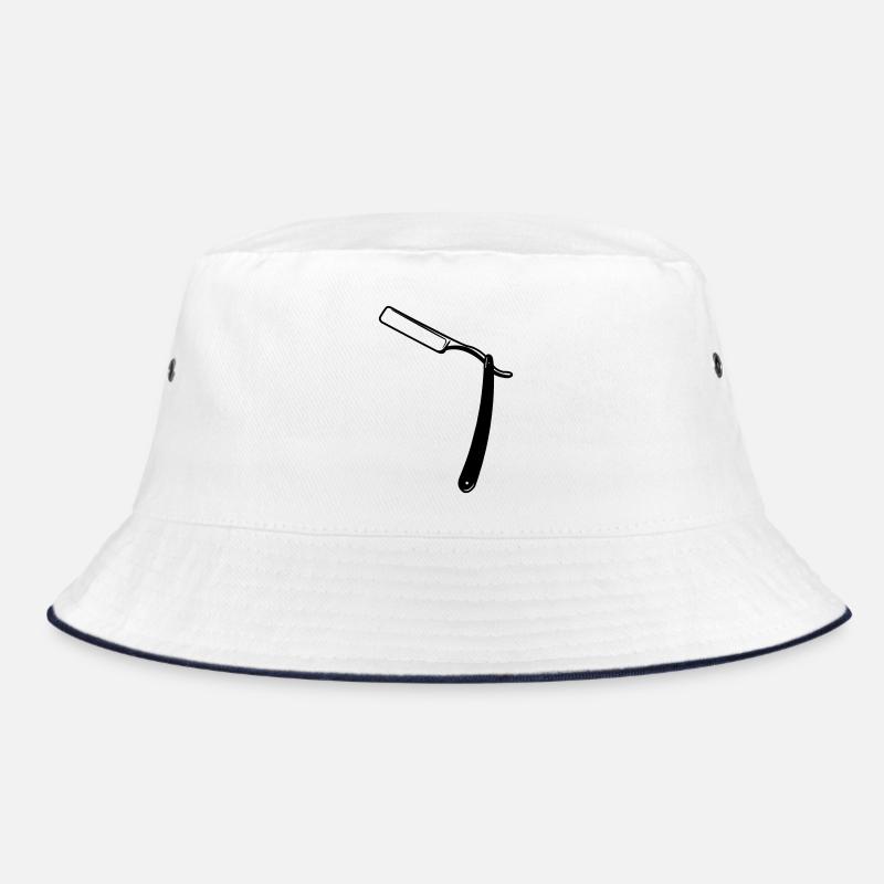 Rasiermesseroffenes transparentes Schattenbild Bucket Hat