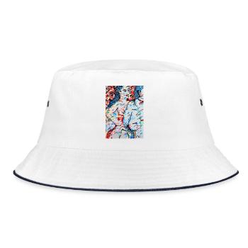 Escort Girl - Bucket Hat - white/navy - Front