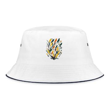 Birds - Bucket Hat - white/navy - Front
