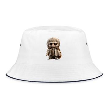 Mister Spike - Bucket Hat - white/navy - Front