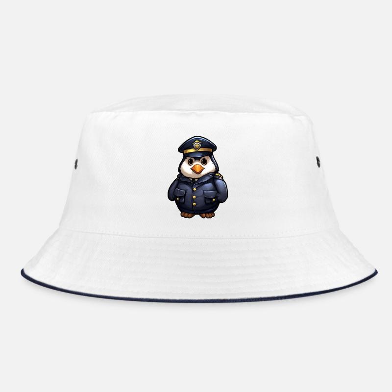 Penguin Policewoman Bucket Hat