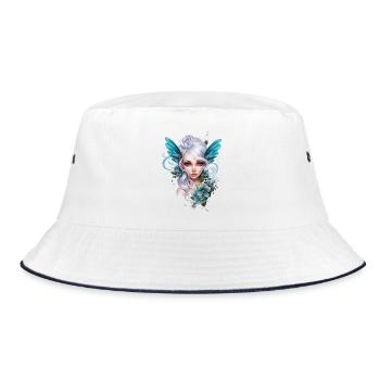 Créatures féeriques aux oreilles de papillon – Fantasy - Bob - blanc/marine - Devant