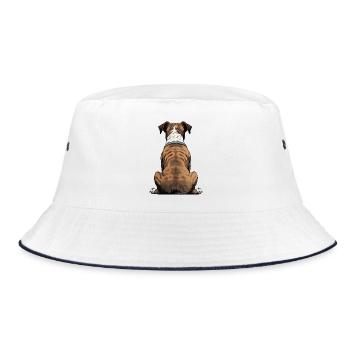 Boxer - Bucket Hat - white/navy - Front