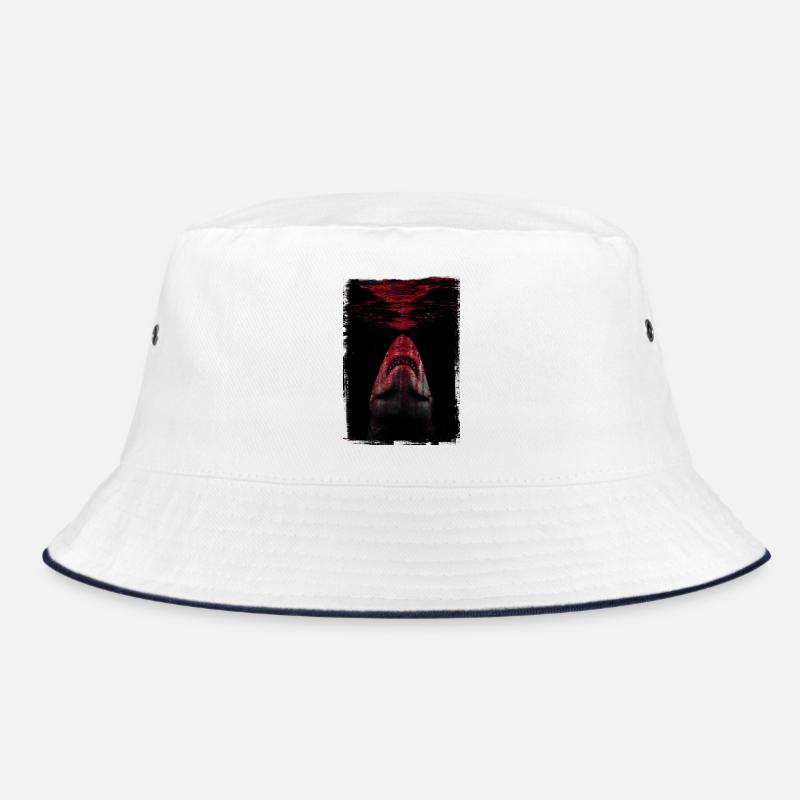The shark - Bucket Hat - white/navy