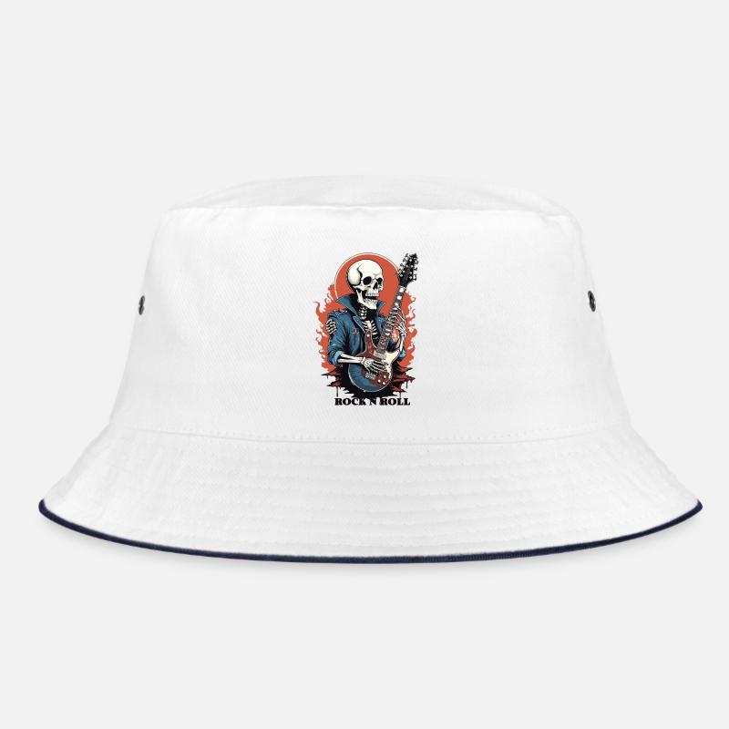 Rock 'n' Roll Skeleton Bucket Hat