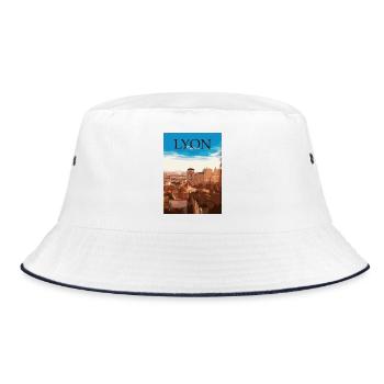 Lyon - Bucket Hat - white/navy - Front