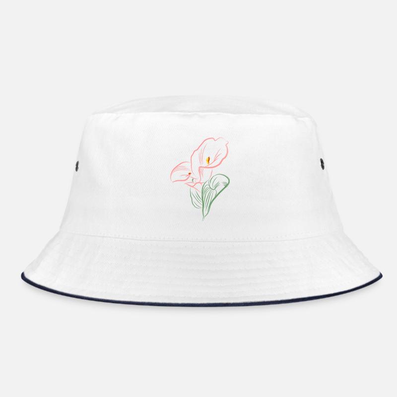 CALLA SoftPink - Bucket Hat - white/navy