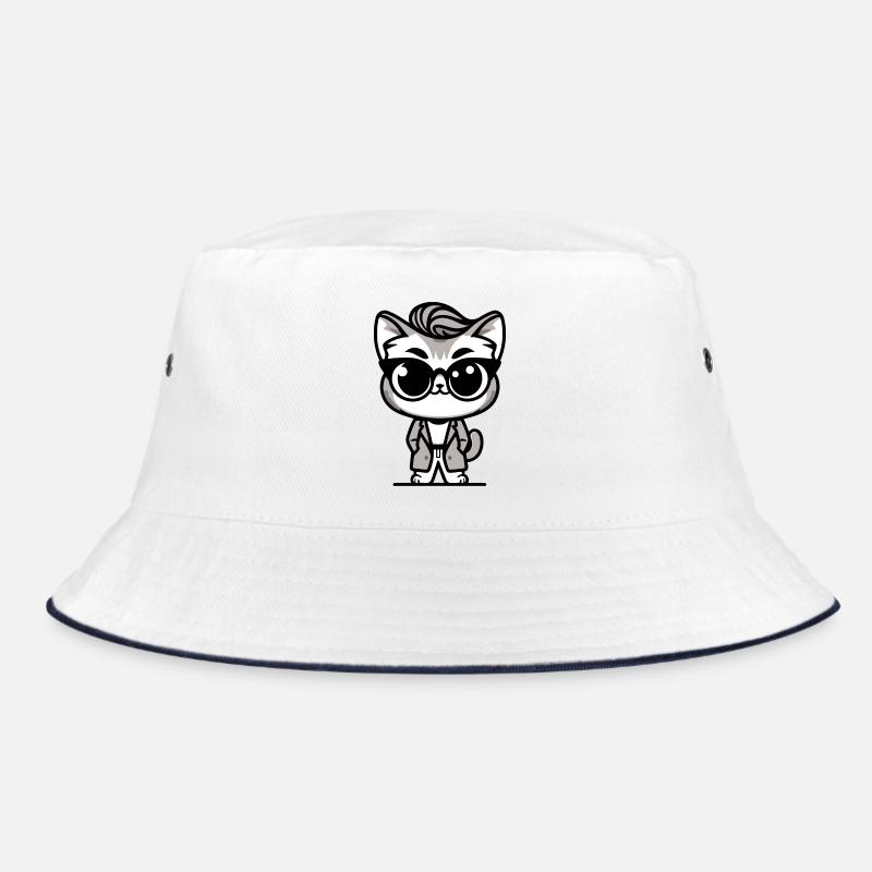 Un chat tendance de style dessin animé Bob