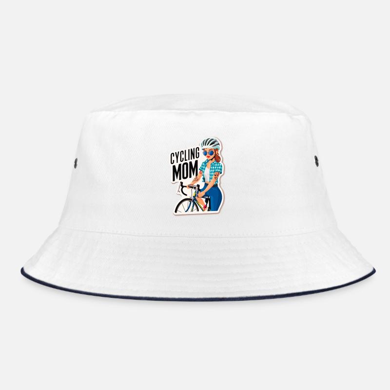 Radfahren Mama Empowerment Aufkleber Bucket Hat