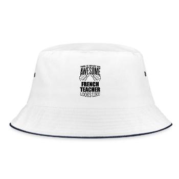 French French French - Bucket Hat - white/navy - Front