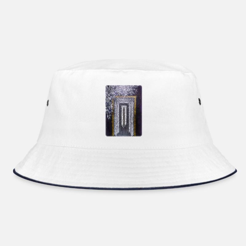 Calligraffiti - Tor (hell) - Bucket Hat - Weiß/Navy
