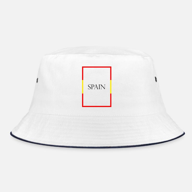 Spain Spain Statement Lettering with Flag Bucket Hat