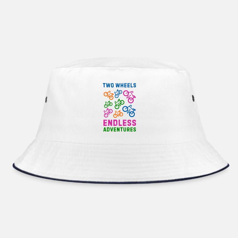 Fahrrad - Bucket Hat - Weiß/Navy