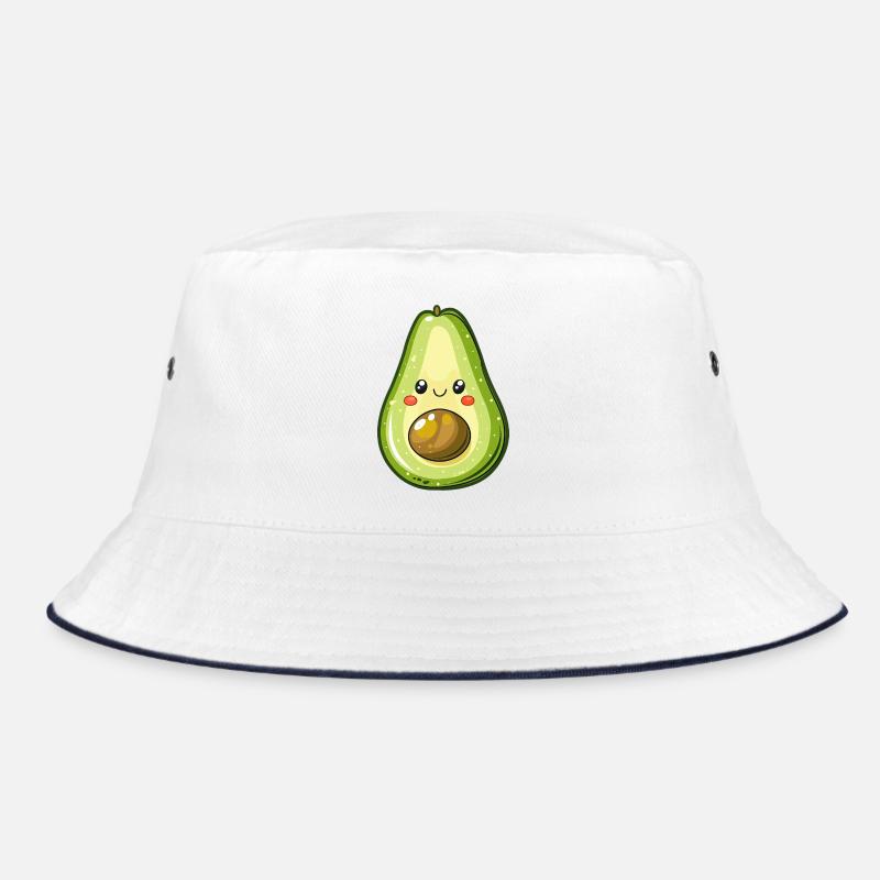 Avocado mit Gesicht Bucket Hat