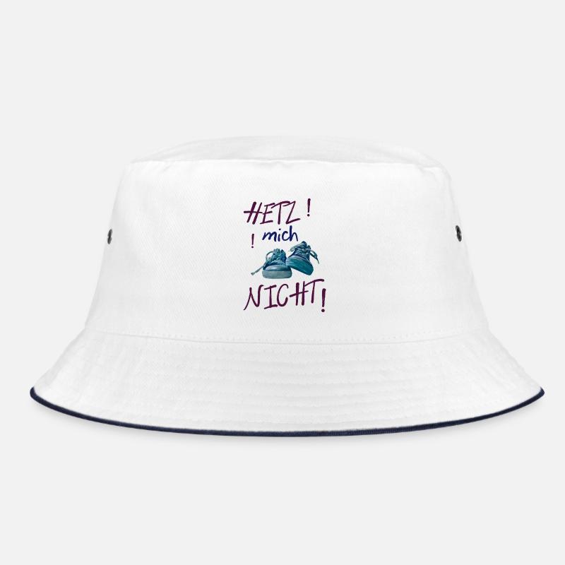 Bunte Sneaker-Statement nicht hetzen Bucket Hat