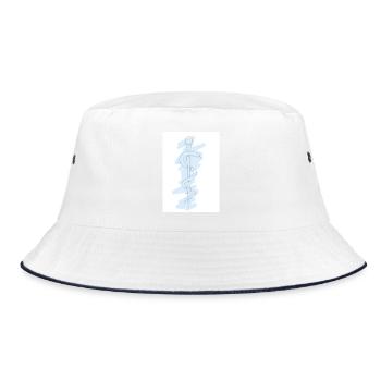 Eskulap motif bleu pastel pour les médecins - Bob - blanc/marine - Devant