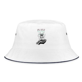 Plant Seeds of Kindness - Bucket Hat - white/navy - Front