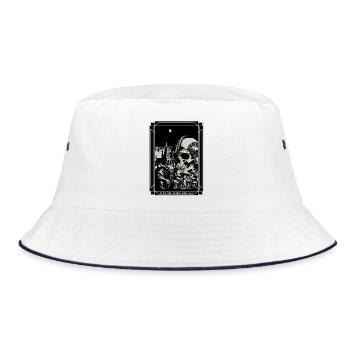 And in the end - Bucket Hat - white/navy - Front