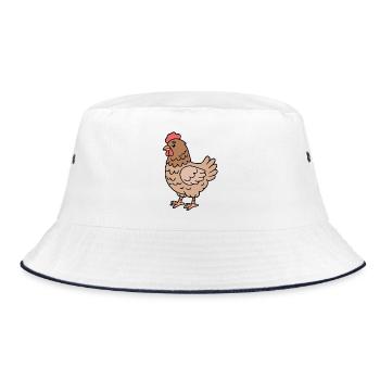Poulets Poulets - Bob - blanc/marine - Devant
