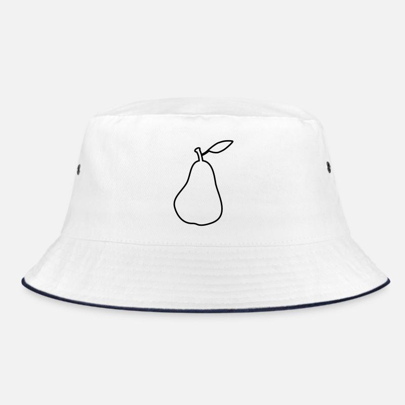 Silhouette Birne Pear Outline Bucket Hat