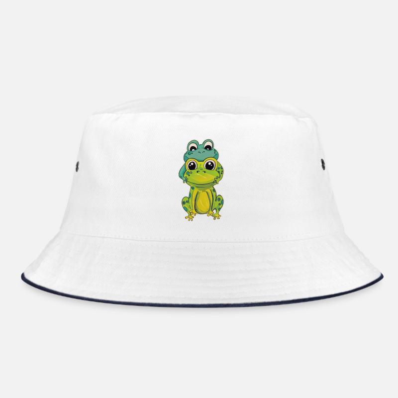 Two frog friends Bucket Hat