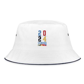 Globe regatta design Year 2024 Vendée - Bucket Hat - white/navy - Front