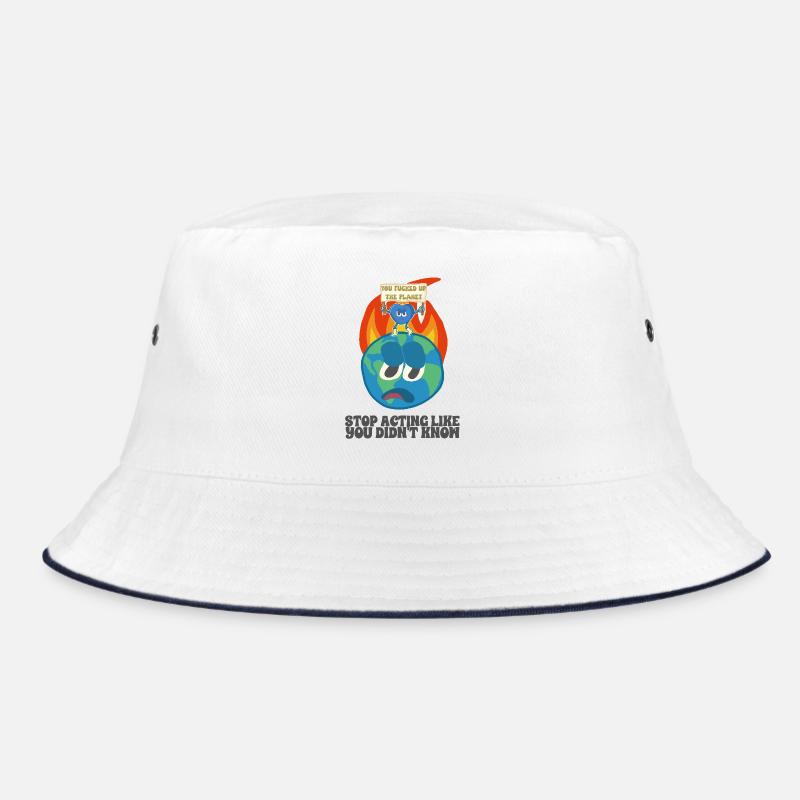 Global warming, ecology, environment Bucket Hat