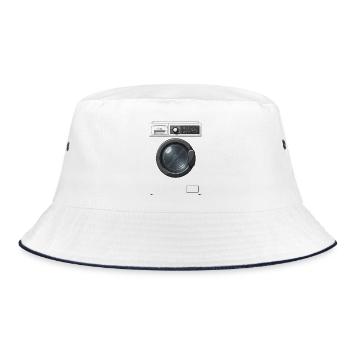 Washing Machine Costume Funny Carnival Carnival - Bucket Hat - white/navy - Front