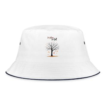 Arbre chauve « Automne en amour » Humour - Bob - blanc/marine - Devant