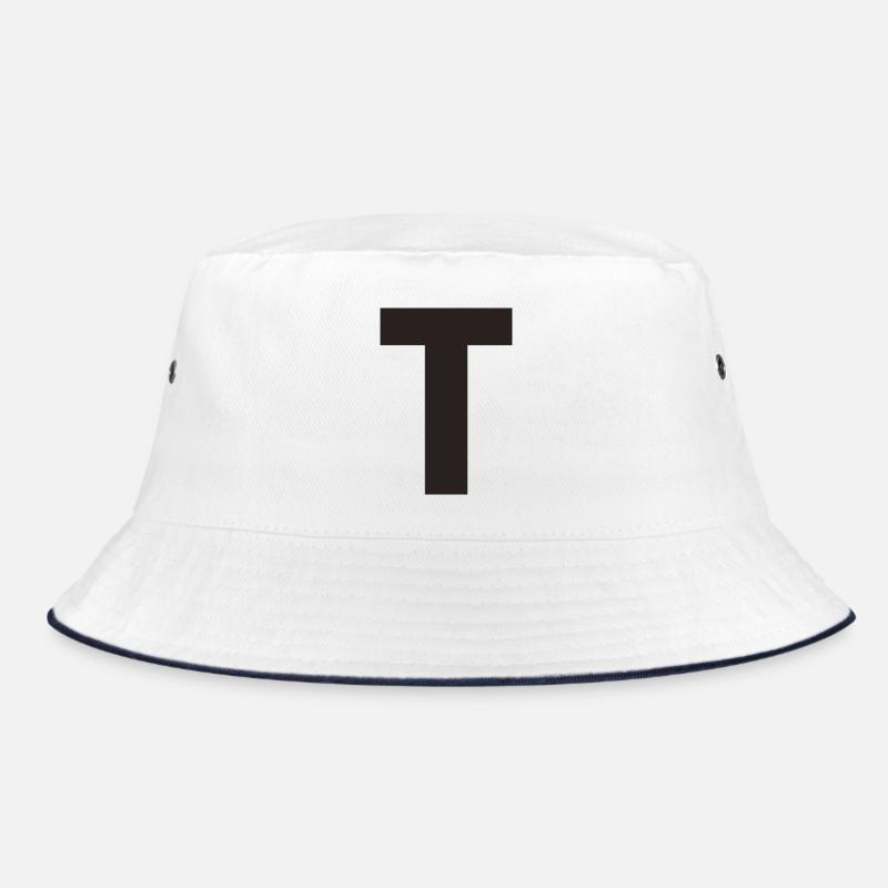 T - Bucket Hat - Weiß/Navy