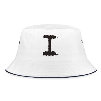 I - Bucket Hat - Weiß/Navy - Vorne
