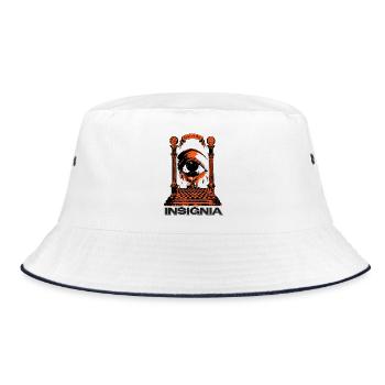 Occult landmark – eyes that see - Bucket Hat - white/navy - Front