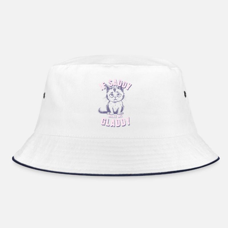 sad cat, if sad make me glad Bucket Hat