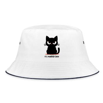 Murder Day - Bucket Hat - white/navy - Front