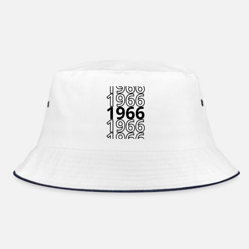 1966 1966 1966 - Bucket Hat - Weiß/Navy