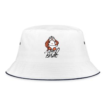 Duck Team Bride Bachelor Party Bride Princess Queen Crown - Bucket Hat - white/navy - Front