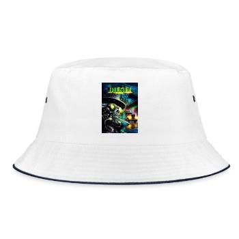 Diesel Punk - Bucket Hat - white/navy - Front