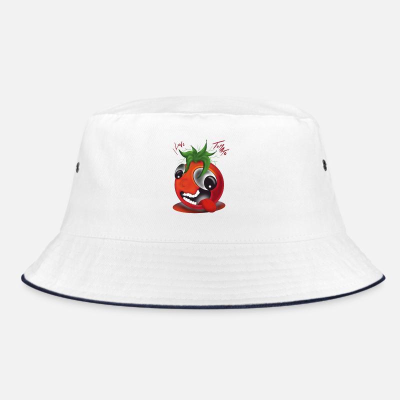 J’adore la tomate - Bob - blanc/marine