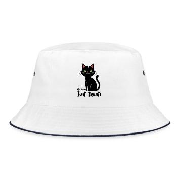 Illustration de silhouette de chat lumineux - Bob - blanc/marine - Devant