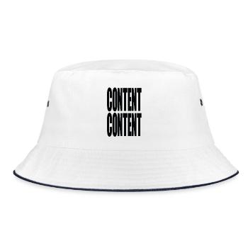 « Contenu de contenu » - Pour les créateurs, les nerds et les hommes des médias - Bob - blanc/marine - Devant