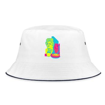 Art Food - Bucket Hat - white/navy - Front