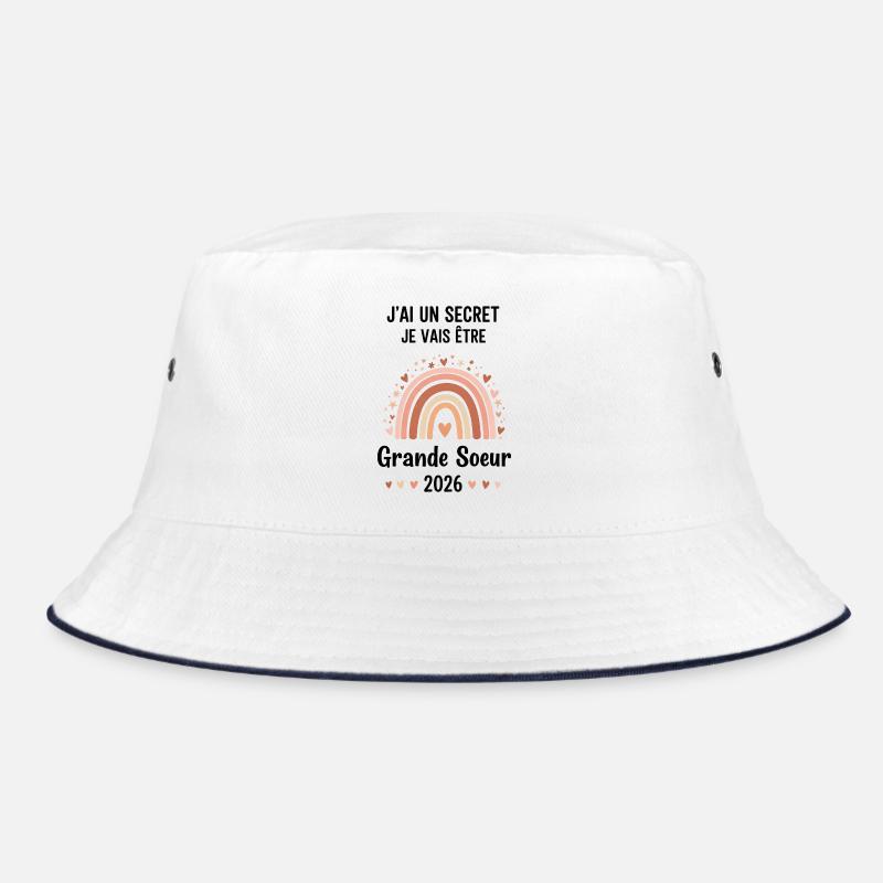 Ich habe ein Geheimnis: Ich werde 2026 eine große Schwester sein Bucket Hat