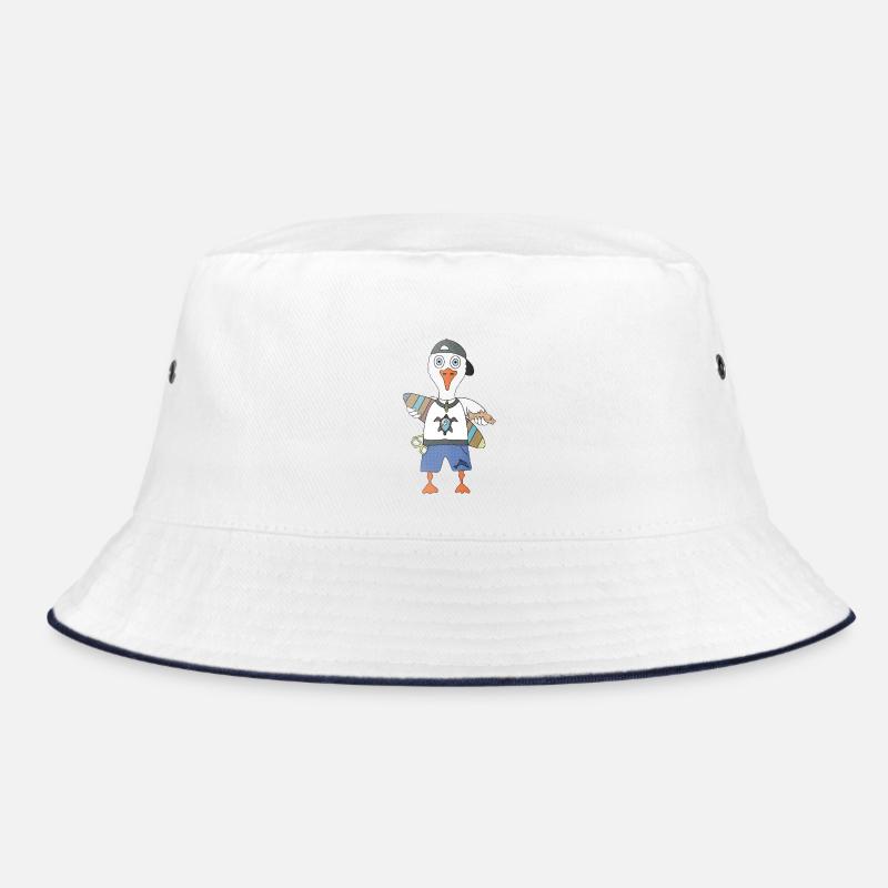 The seagull that prefers to surf rather than fly Bucket Hat