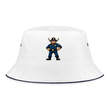 Police des taureaux - Bob - blanc/marine - Devant