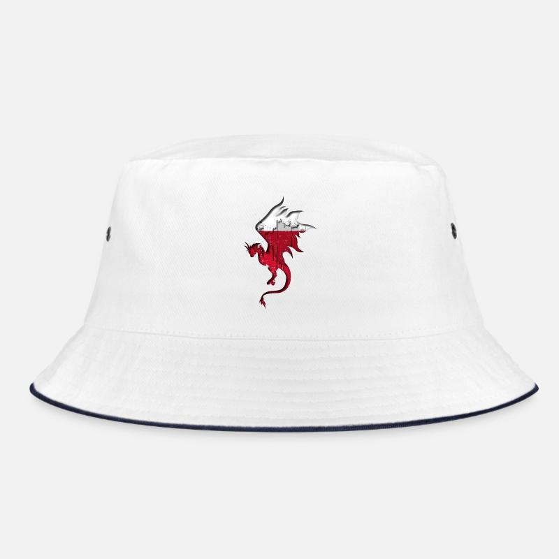 Drapeau de la Pologne - Pologne - Silhouette de dragon Bob