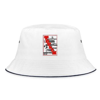 Was kann man in Toulon unternehmen, touristische Aktivitäten - Bucket Hat - Weiß/Navy - Vorne