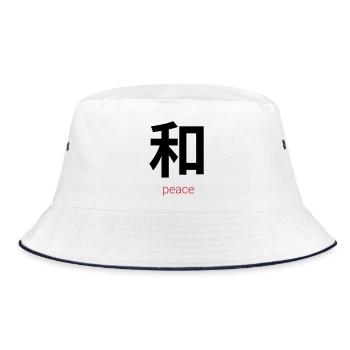 和 – Wa, Japanese Peace - Bob - blanc/marine - Devant