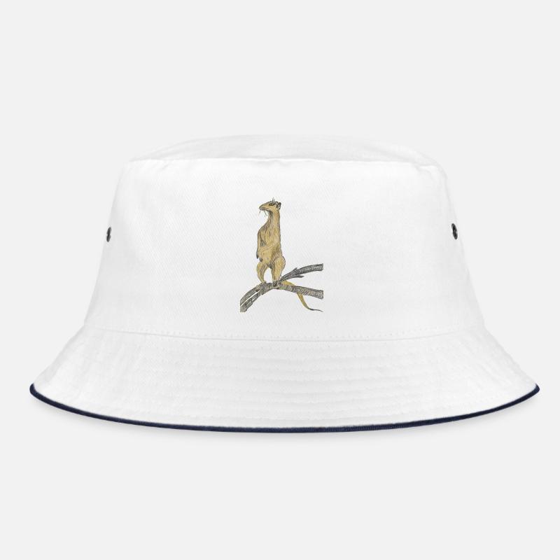 Fantasy birds on branches Bucket Hat